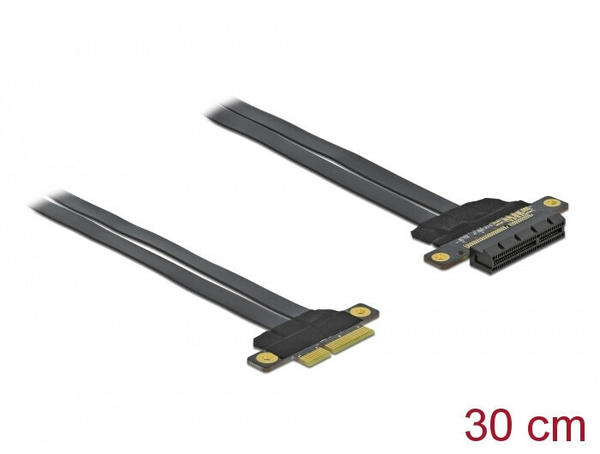 DeLock Riser Karte PCIe x4 zu x4 mit flexiblem Kabel 30cm (85768)