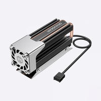 GRAUGEAR Heatpipe K&uuml;hler f&uuml;r M.2 NVMe 2280 SSD mit PWM L&uuml;fter (G-M2HS03-F)