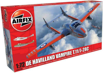Airfix deHavilland Vampire T.11 / J-28C 55 Teile (A02058A)
