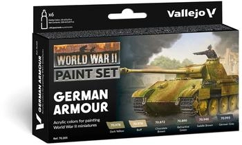 Vallejo Farb-Set Deutsche Panzerung WW II - 6er Pack 17 ml (70205)