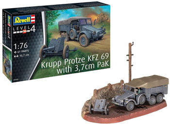 Revell Krupp Protze KFZ 69 with 3,7cm Pak 1:76 (03344)