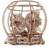 Ugears UTG0084, Ugears 70155 - Aquarium Holz-Modellbausatz (UTG0084) Braun