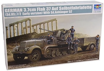 Trumpeter German 3,7 cm Flak 37 auf Selbstfahrlafette (Sd.Kfz.7/2 Early Version) (751525)