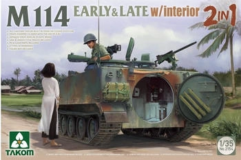 Takom w/interior 2in1 M114 EARLY & LATE 1:35 (TAK2154)