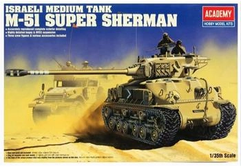Academy Super Sherman M-51 1:35 IDF (13254)