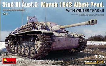 MiniArt Interior Kit 1:35 StuG III Ausf. G March 1943 Alkett Prod w/Winter Tracks. (35367)
