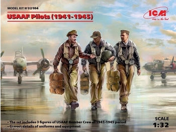 ICM (3 figures) 1:32 USAAF Pilots (1941-1945) (32104)