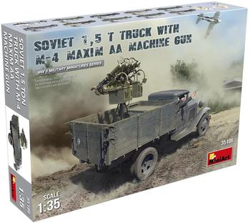 Carson Machine Gun Soviet 1,5 t Truck w/M-4 Maxim AA 1:35 MiniArt (35186)