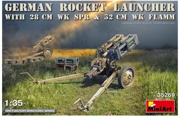Carson German Rocket Launcher WK Flamm 28 cm & 32 cm Rockets 1:35 MiniArt (35269)