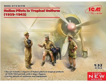 ICM 32110 1:32 Italian Pilots in Tropical Uniform (1939-1943)