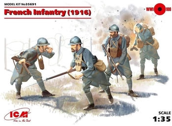 ICM 435691 1:35 WWI französische Infanterie (1916)