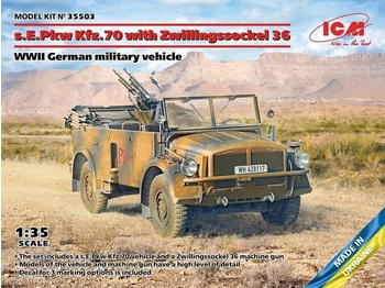 ICM military vehicle 1:35 s.E.Pkw Kfz.70 with Zwillingssockel 36 WWII German (35503)