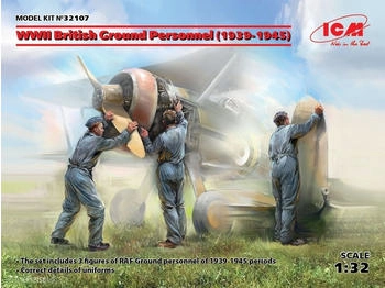 ICM Personnel(1939-1945)(3 figures) 1:32 WWII British Ground (32107)