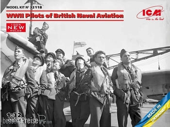 ICM new molds) 1:32 WWII Pilots of British Naval Aviation (100% (32118)