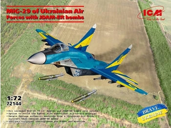 ICM JDAM-ER bombs MiG-29 of Ukrainian Air Forces with (72144)