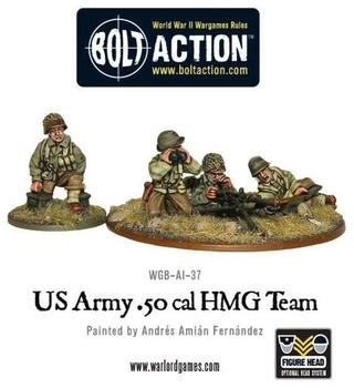 Warlord Games HMG Team US Army 50 Cal Action (Bolt)