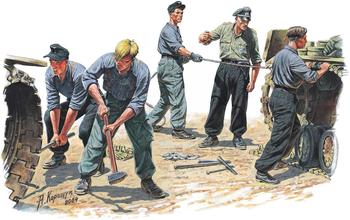Carson Crew.Special Edition German Tank Repair art (Mini)