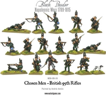 Warlord Games Auserwählte Männer 95th Rifles (Schwarzpulver)