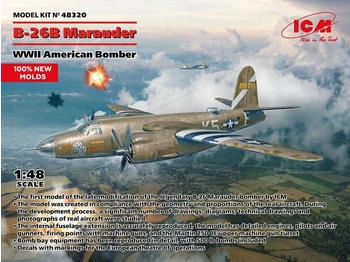 ICM new molds) B-26B Marauder WWII American Bomber (100% (48320)