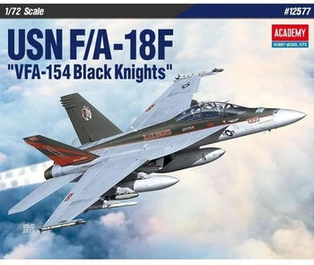 Academy Kinghts 1/72 Plane USN F/A-18F VFA-154 Black model (Plastic)