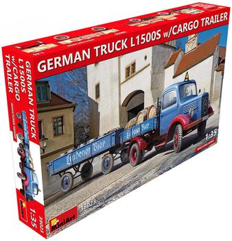 Carson Deutscher Lkw L1500S mit Anhänger 1:35 MiniArt (38023)