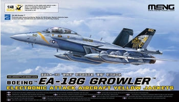 Meng Model Model Boeing EA-18G Growler Electronic Attack Aircraft Yellow Jackets