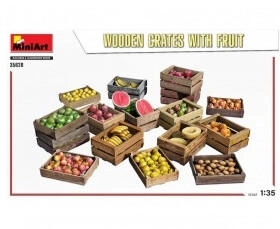 Carson MINIART 35628 1:35 Wooden Crates with Fruit