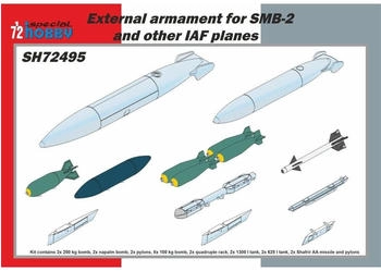 Special Hobby 100-SH72495 - 1:72 External armament for SMB-2 and other IAF planes 1/72