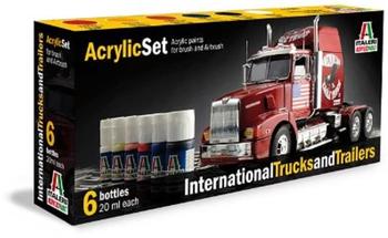 Italeri Acryl Set International Trucks &Trailers