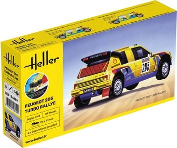 Heller 1000561890 1:43 STARTER KIT Peugeot 205 Turbo Rallye