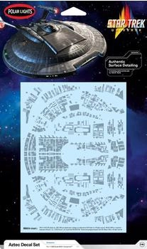 Round2 591054 1/1000 Star Trek NX-01 U.S.S. Enterprise Aztec Decals