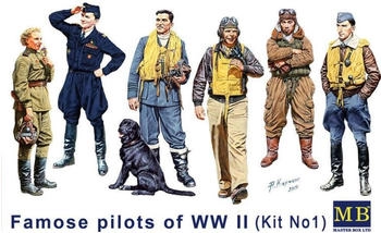 Glow2B Master Box Famous WWII pilots set