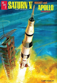 Round2 591174 1/200 Saturn V Rakete mit Apollo-Kapsel