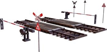 Carson 1:35 Dior.-Set Bahnübergang m. Schranken