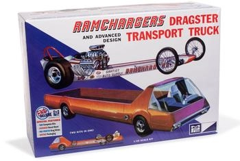 Round2 592970 1/25 Ramchargers Dragster & Transporter Truck