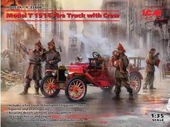 ICM Model T 1914 Fire Truck with Crew