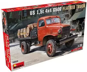 MiniArt 38056 US 1,5T 4x4 G506 Flatbed Truck Modell Fahrzeug Bausatz 1:35