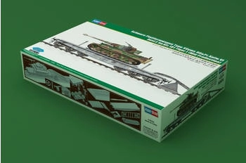 HobbyBoss Schwere Plattformwagen Type SSyms 80 + Tiger 1:72