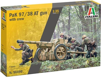 Italeri 510096460 1:35 Pak 97/38 Pz-Abwehrkanone m. Manns.