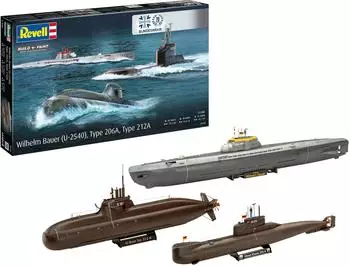 Revell 05186 70 Jahre Bundeswehr:Wilhelm Bauer ype 206A lass2 Modellbausatz