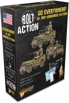 Warlord Games Go Everywhere US Jeep Armoured Platoon