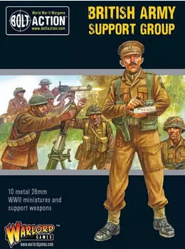 Warlord Games Bolt Action 2 British Army Support Group (HQ Mortar MMG) EN 402211011