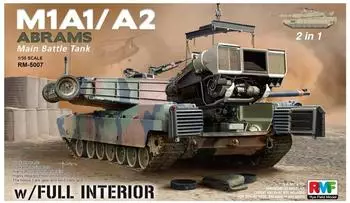 Ryefield Model RM-5007 M1A1/ A2 Abrams w/Full Interior 2 in 1 in 1:35