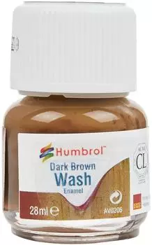 Humbrol 486205 Enamel-Wash Dunkelbraun 28 ml
