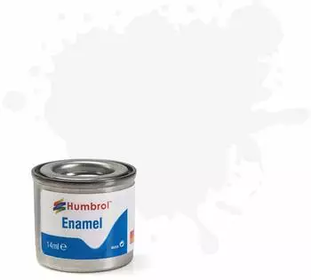 Humbrol 481130 Enamel Nr. 130 Weiss satiniert 14 ml