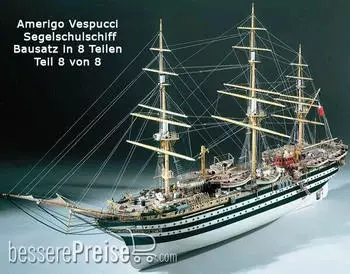 Mantua 800657 Amerigo Vespucci 1:84 Bauk. 8. Schritt
