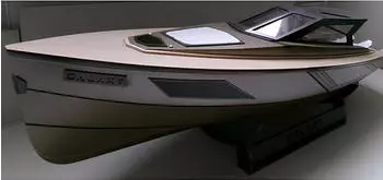 Mantua MANTUA 800705 Galaxy 53ft Luxus-Sportboot Holzbausatz Maßstab 1:25
