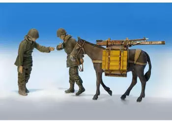 Plus Model 323 U.S. Infantrist mit Maultier in 1:35