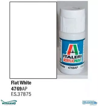 Italeri 510004769 IT Acrylfarbe Weiss matt 20ml