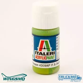Italeri 510004309 IT Acrylfarbe Hellgr&uuml;n matt 20 ml